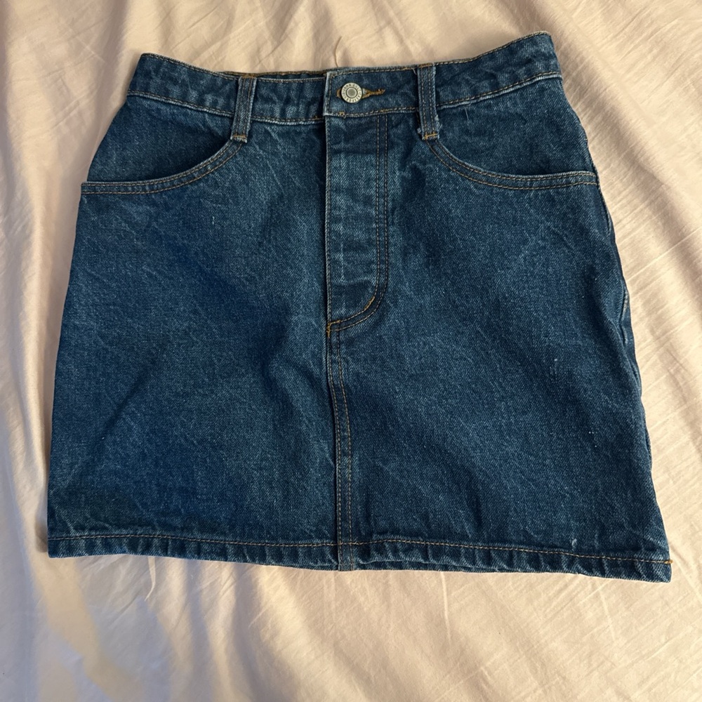 Brandy Melville Blue Mini Pencil Skirt Casual